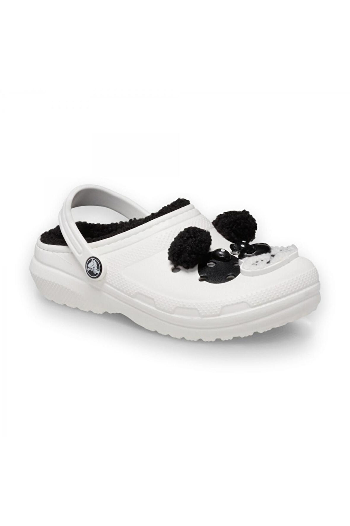 Crocs Classic Lined Iam Pandabearcgk Beyaz-Siyah Kız Çocuk Terlik