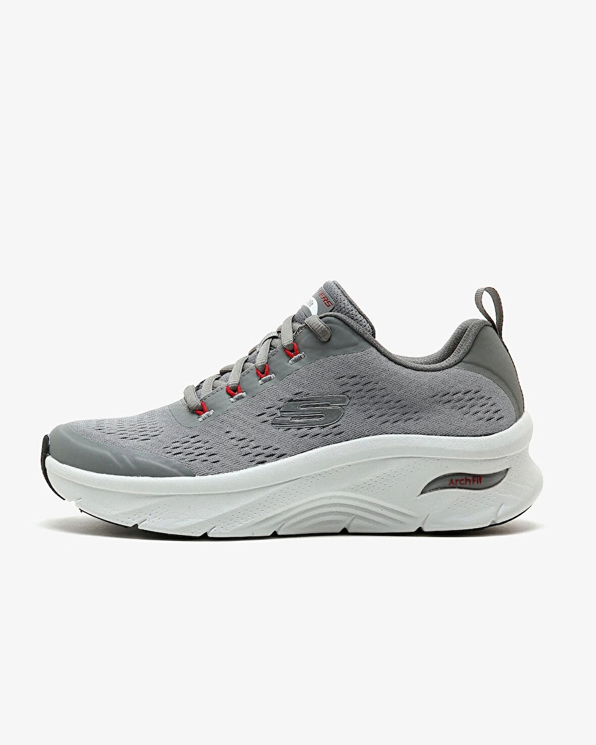 Skechers Arch Fit D'lux 232502 GYRD Erkek Gri Spor Ayakkabı geniş kalıp relax fit