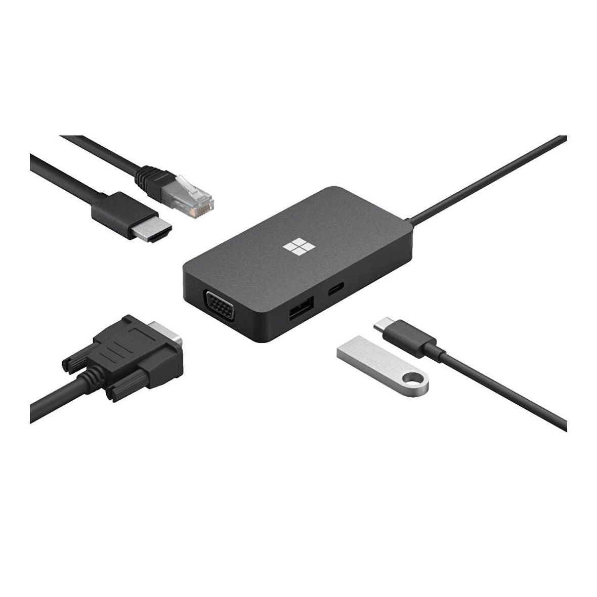 Microsoft – Surface USB-C Travel Hub - Siyah