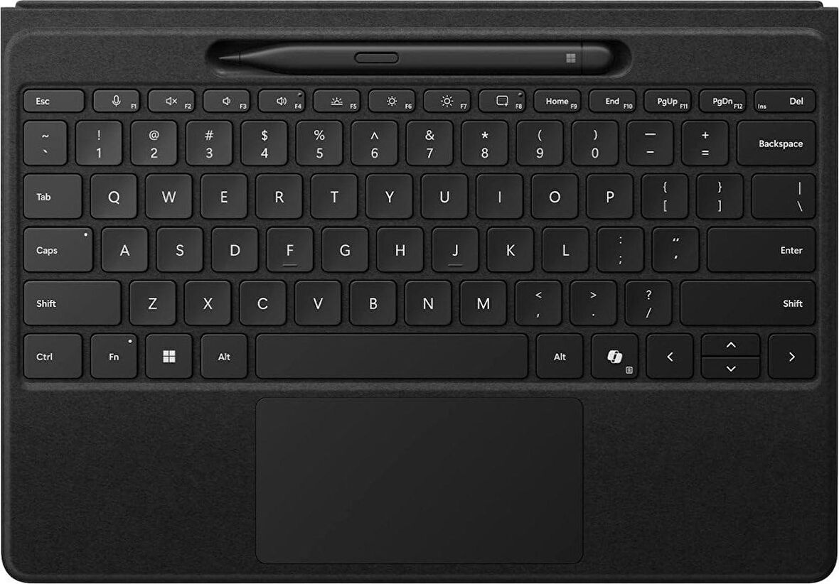 Microsoft - Surface Pro Copilot+ (11. Sürüm), Pro 10, 9, 8, X Uyumlu Q US İngilizce FLEX Klavye ve Slim Pen 2 – Siyah – Y8U-00001