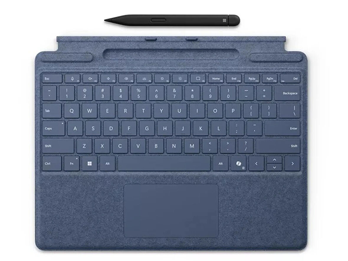 Microsoft Surface Pro Klavye Slim Pen - Sapphire Type Cover 8X6-00191 İngilizce Klavye 1 Yıl Garanti