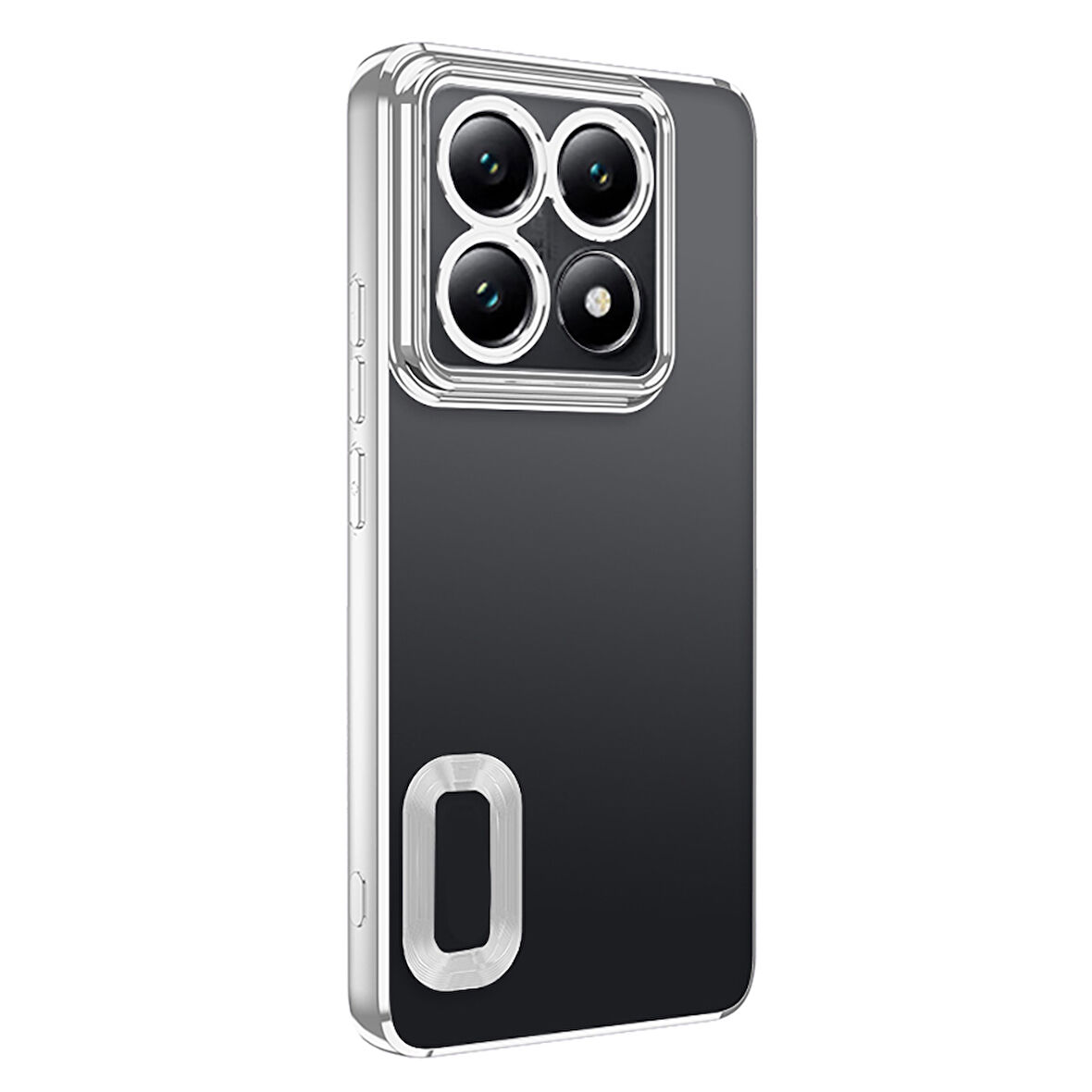 Gpack Xiaomi 14T Pro uyumlu Kılıf Logo Gösteren Kamera Korumalı Silikon