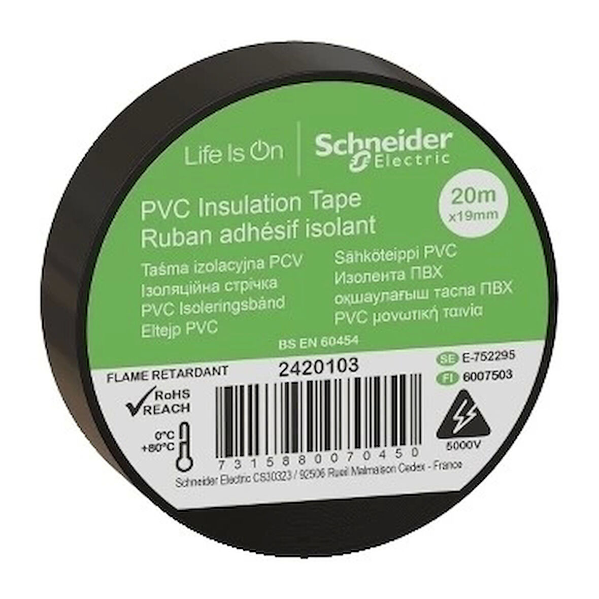 Schneider İzole Bant "Elektrik bandı" 8li Paket
