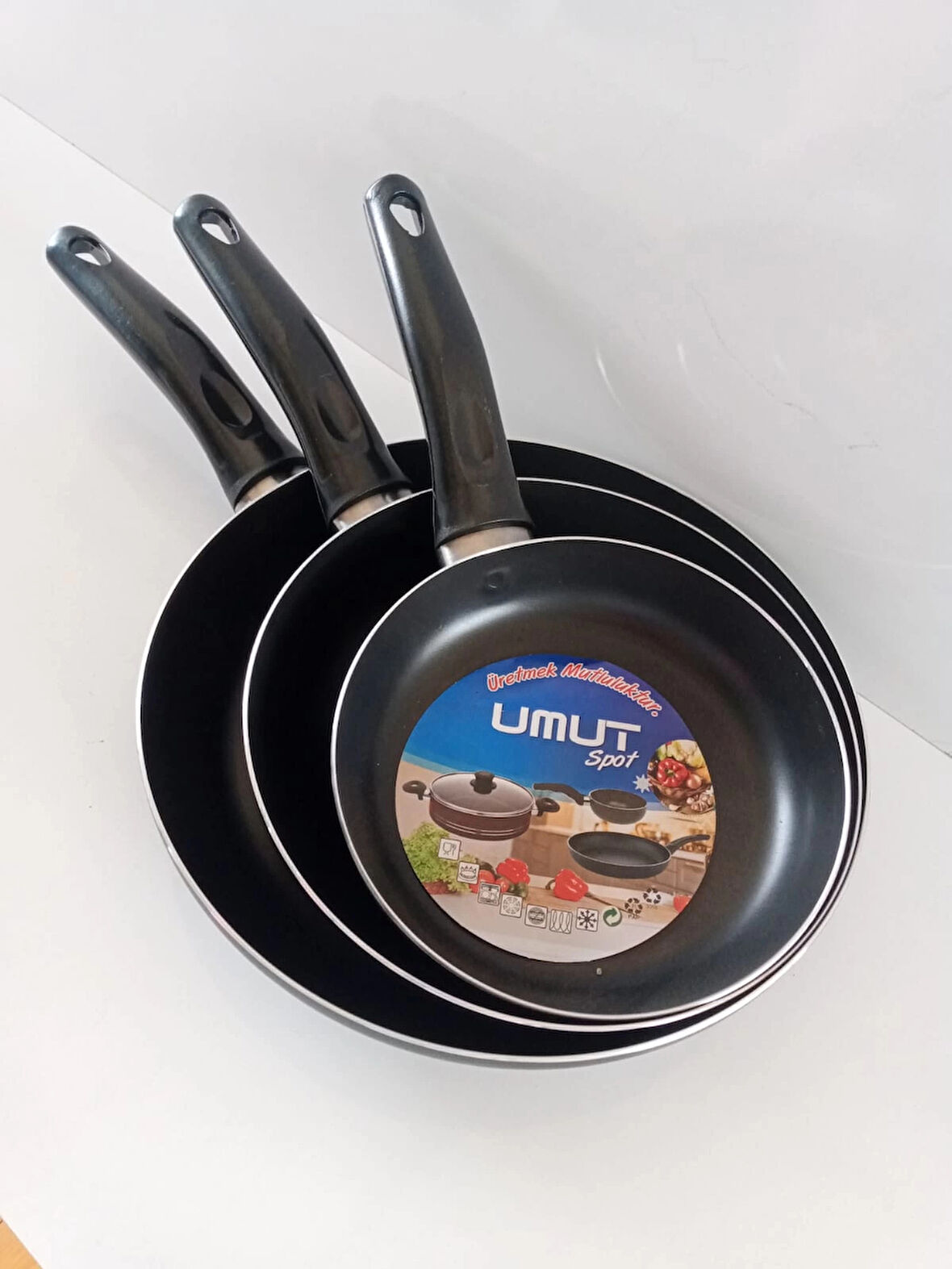 3'lü Teflon Tava Takımı.
