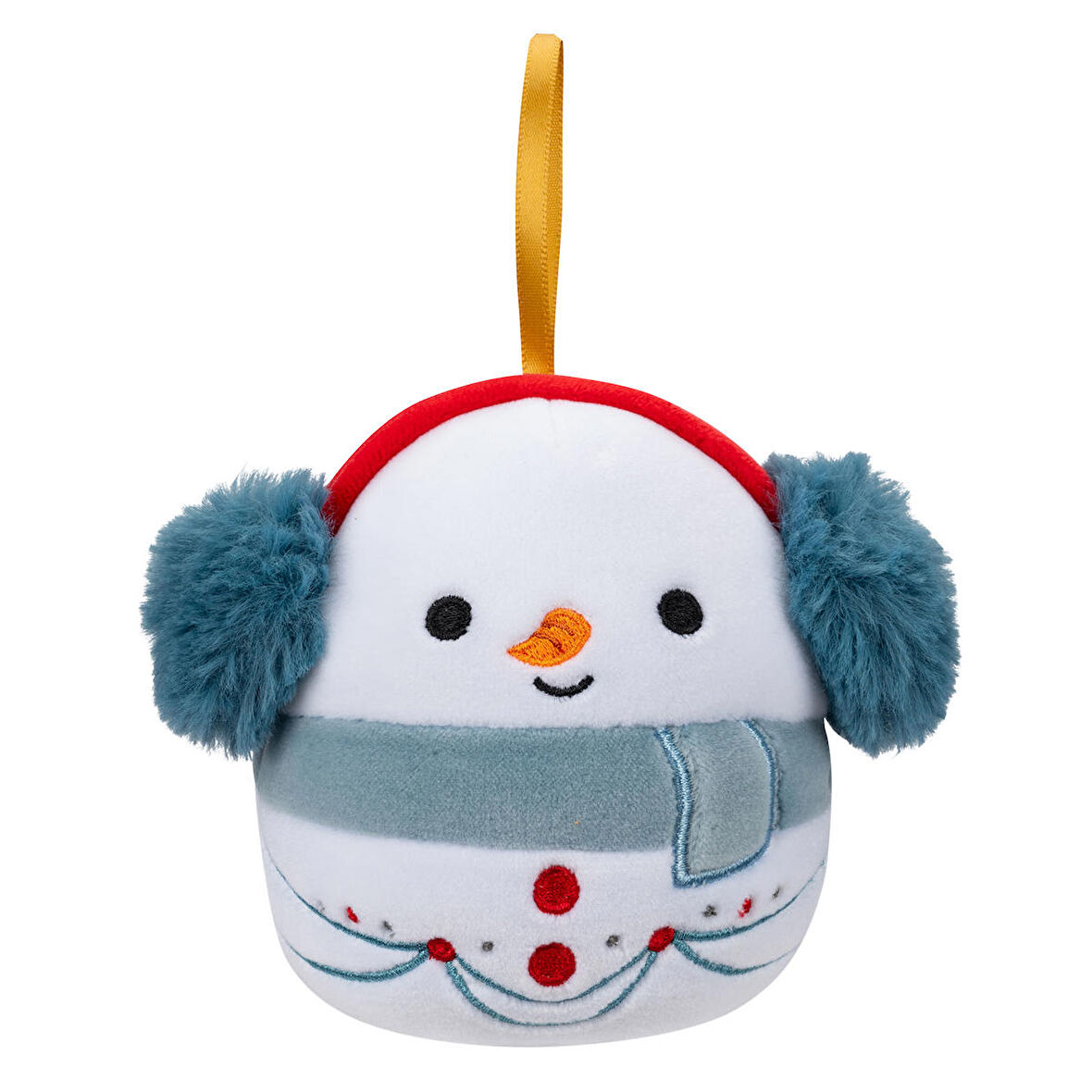 Squishmallows Yılbaşı Süsü - Kardan Adam Manny 10cm