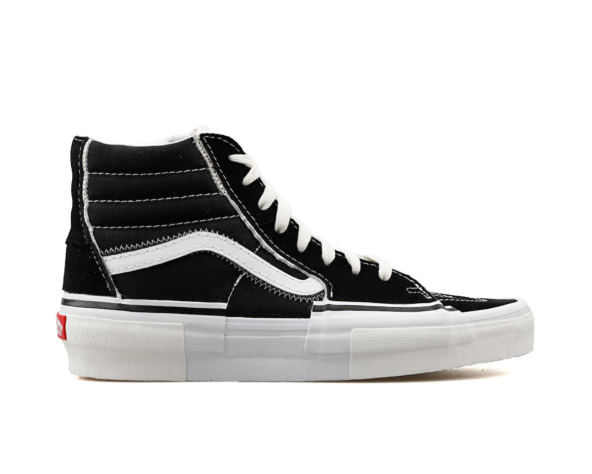 Vans Sk8 Hi Reconstruct Unisex Çift Katmanlı Soyulabilen Süet Günlük Ayakkabı VN0005UK6BT1 Siyah
