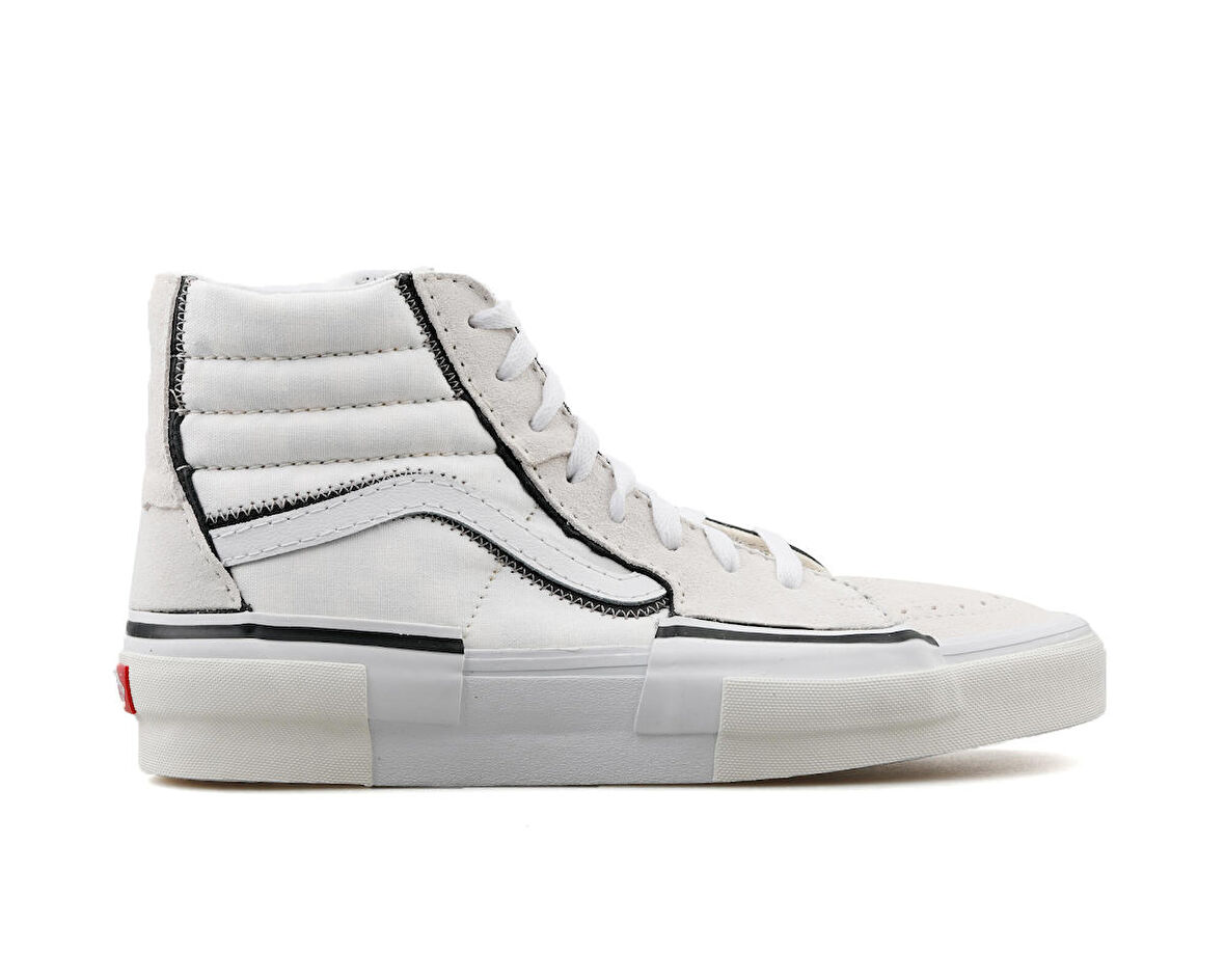 Vans Sk8 Hi Reconstruct Unisex Çift Katmanlı Soyulabilen Süet Günlük Ayakkabı VN0005UKQJM1 Beyaz