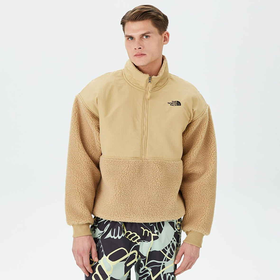 The North Face Erkek Sweatshirt Platte High Pile Fleece 1/4
