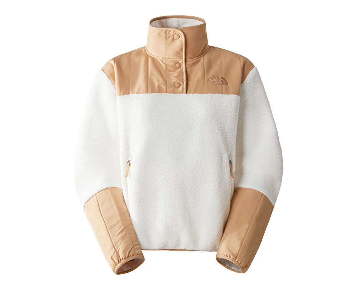 W Cragmont Fleece 1/4 Snap Kadın Outdoor Polar Sweatshirts NF0A84IBLDI1 Beyaz