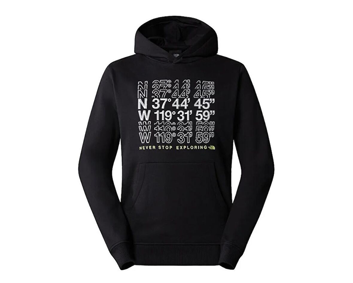M SS24 Coordinates Hoodie Erkek Günlük Sweatshirt NF0A87EAJK31 Siyah