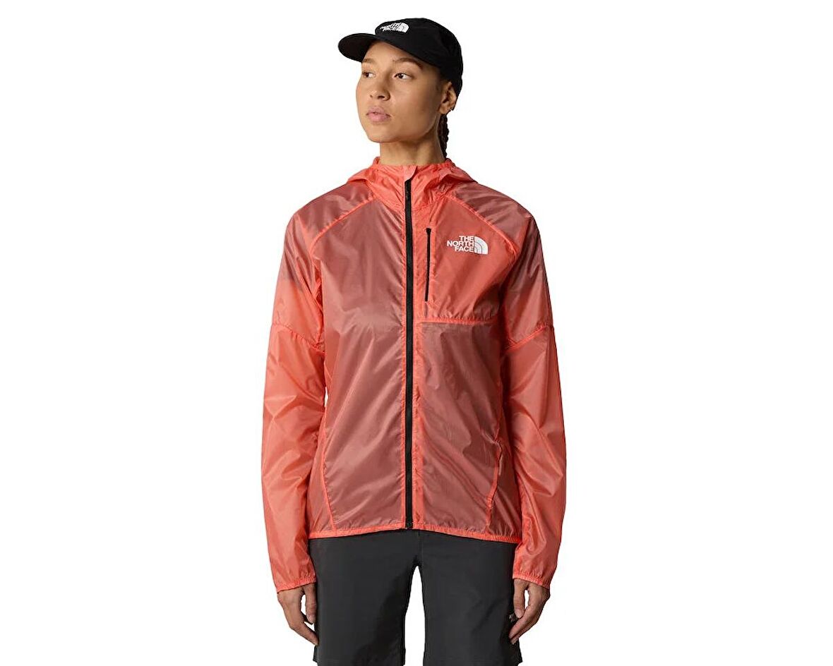 The North Face W Windstream Shell Kadın Ayarlanabilir Outdoor Yağmurluk NF0A87HFGTH1 Kırmızı