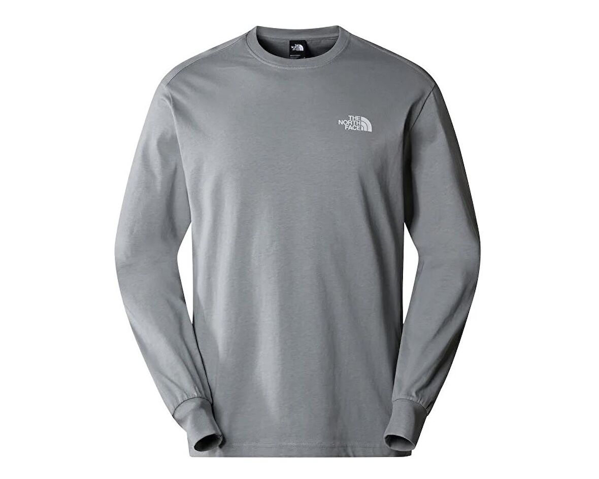 The North Face M Outdoor Graphic L/S Erkek Outdoor Sweatshirts NF0A880WH5F1 Gri