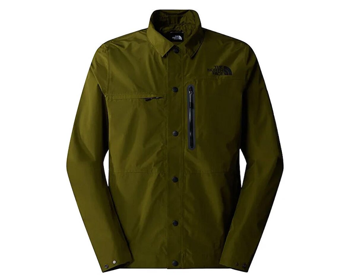 M Amos Tech Overshirt Erkek Outdoor Ceketi NF0A879DPIB1 Haki