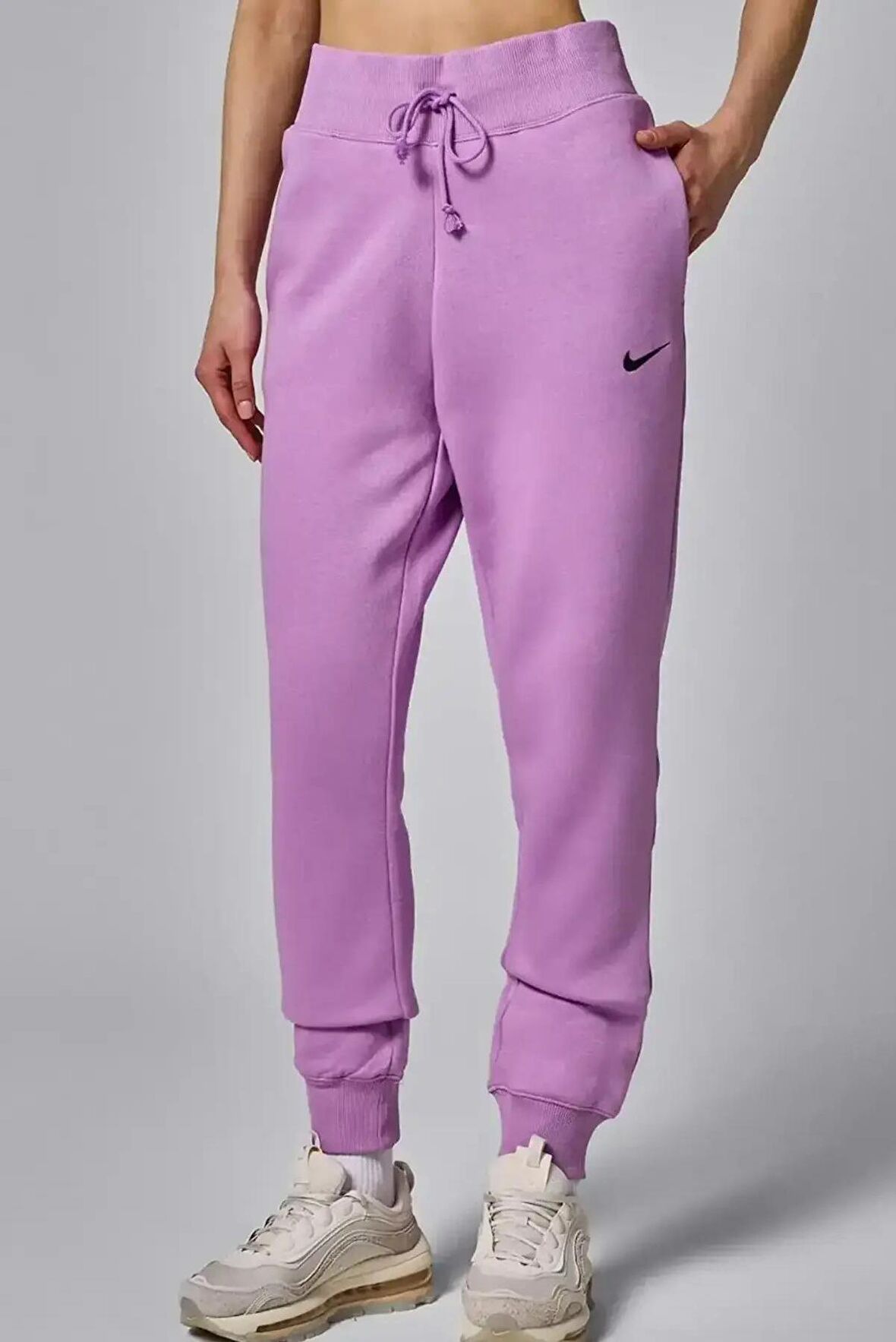 Nike Sportswear Swoosh Phoenix Fleece Yüksek Belli Standart Fit Kesim Kadın Eşofman Altı