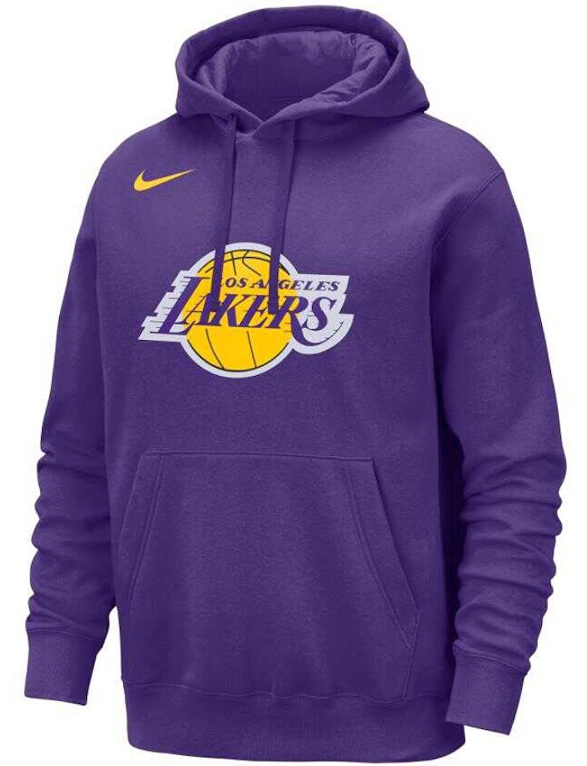 Nike Los Angeles Lakers NBA Erkek Basketbol Sweatshirt DX9997-504 Erkek Kapüşonlu Sweatshirt