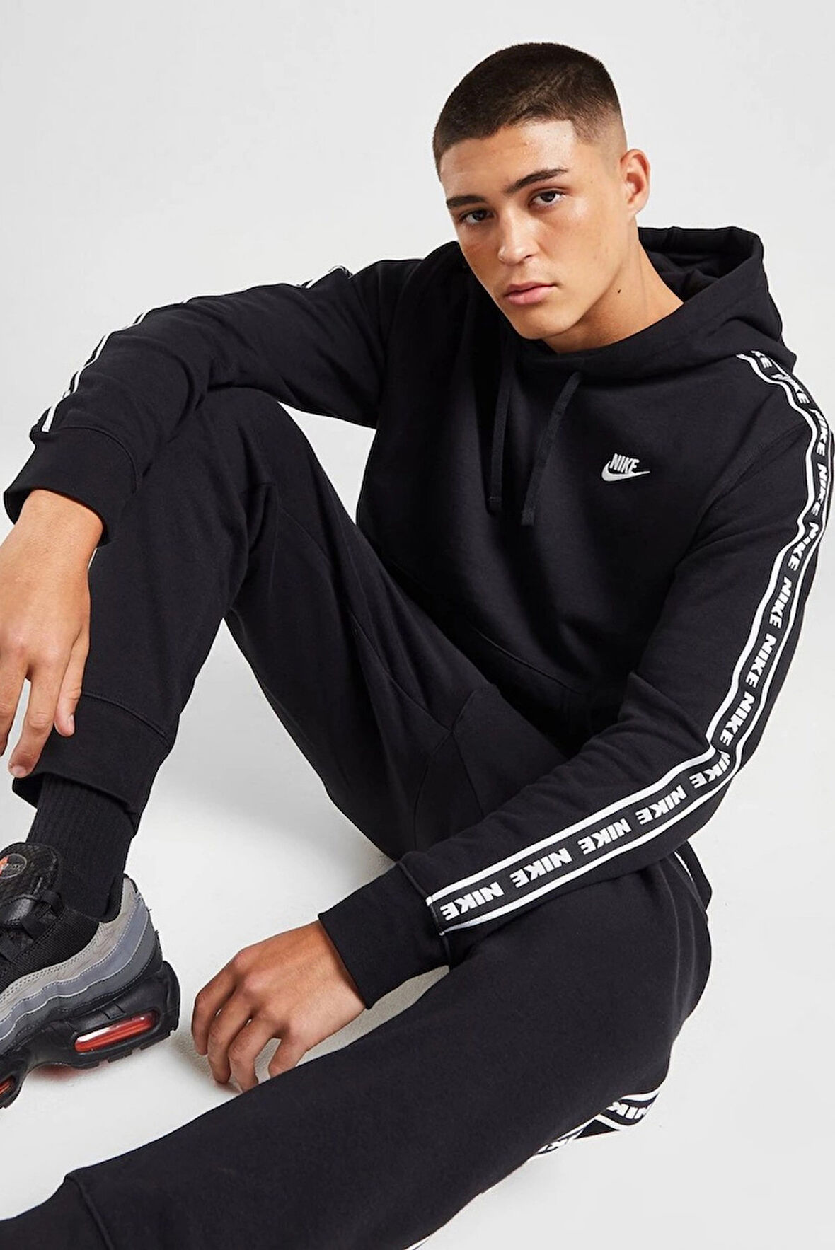 Nike Clup Fleece Gx Trk Suit Erkek Pamuklu Siyah Eşofman Takımı 