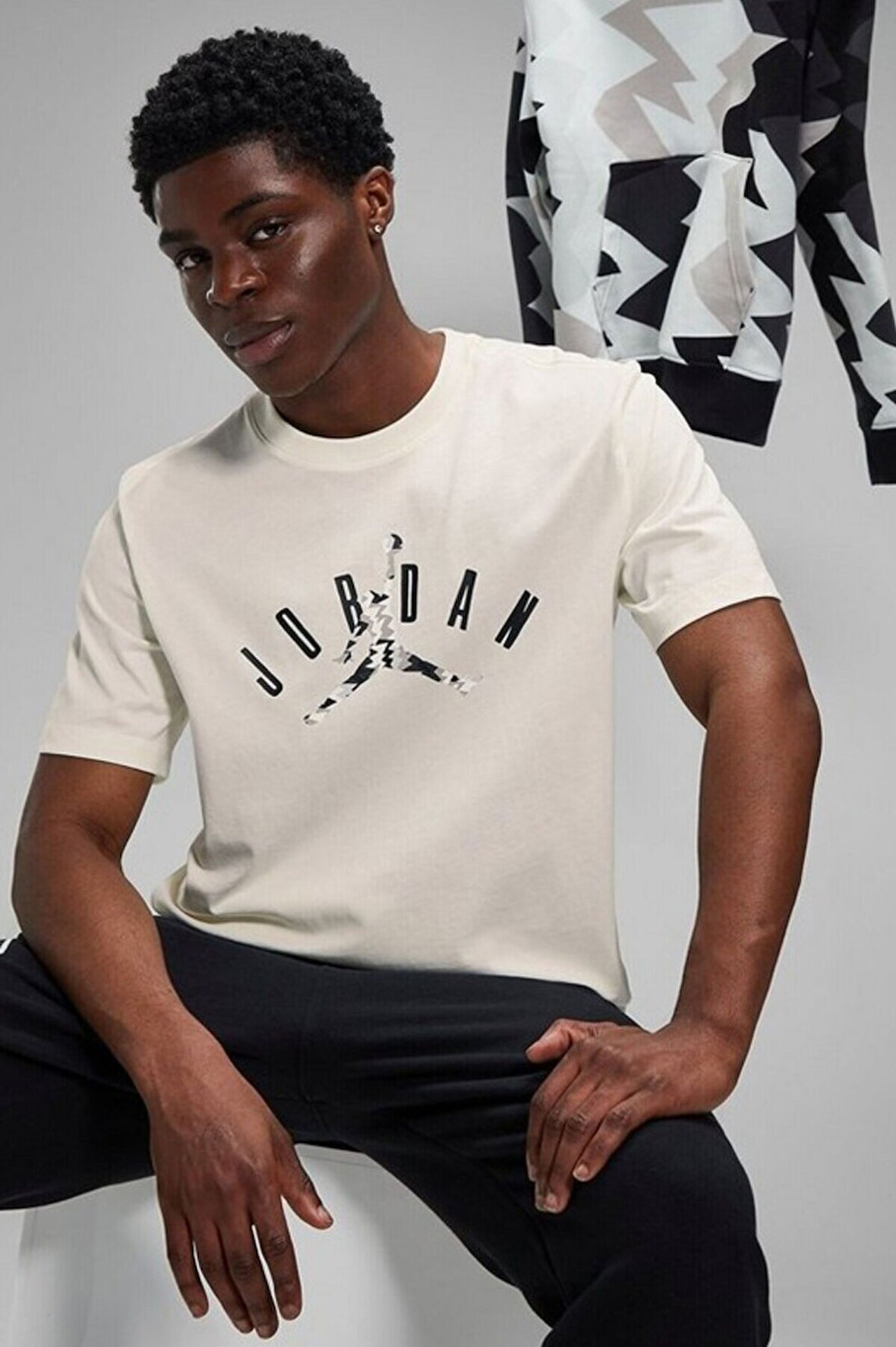 Nike Jordan Flight Mvp Erkek Kırık Beyaz Spor Tişört