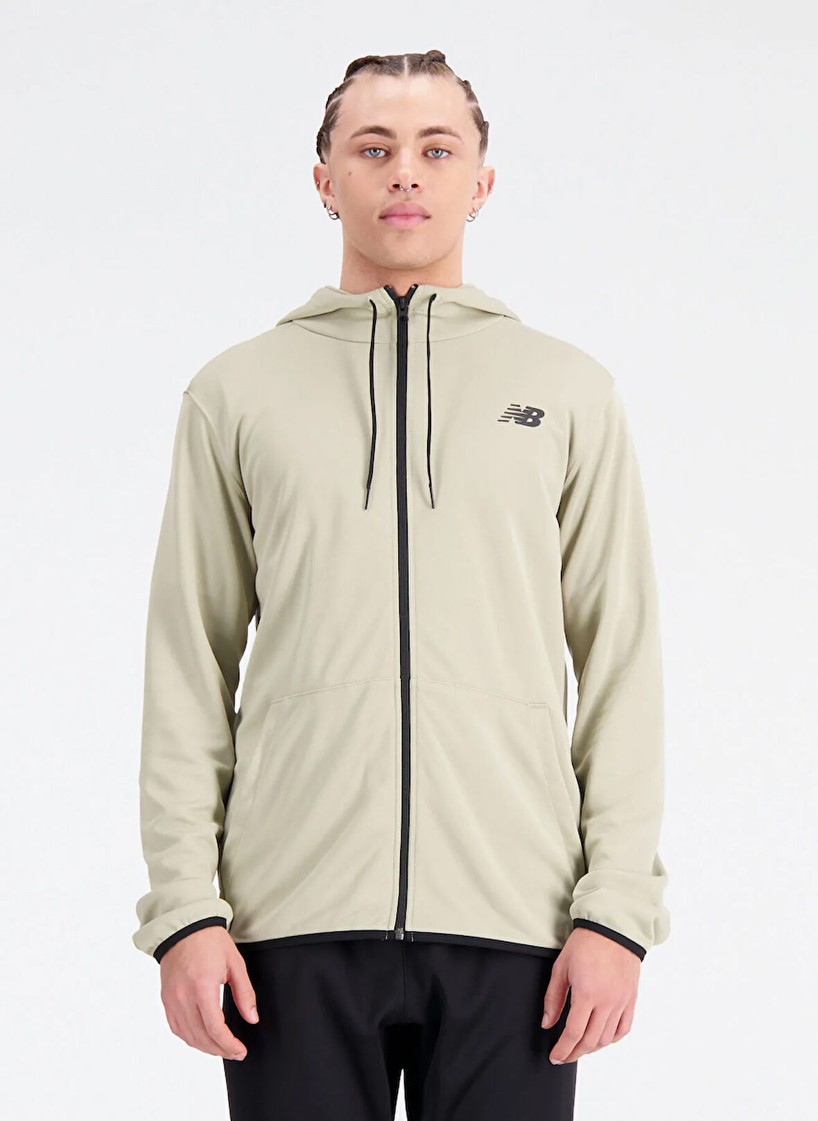 New Balance Sweatshirt, S, Gri - Yeşil