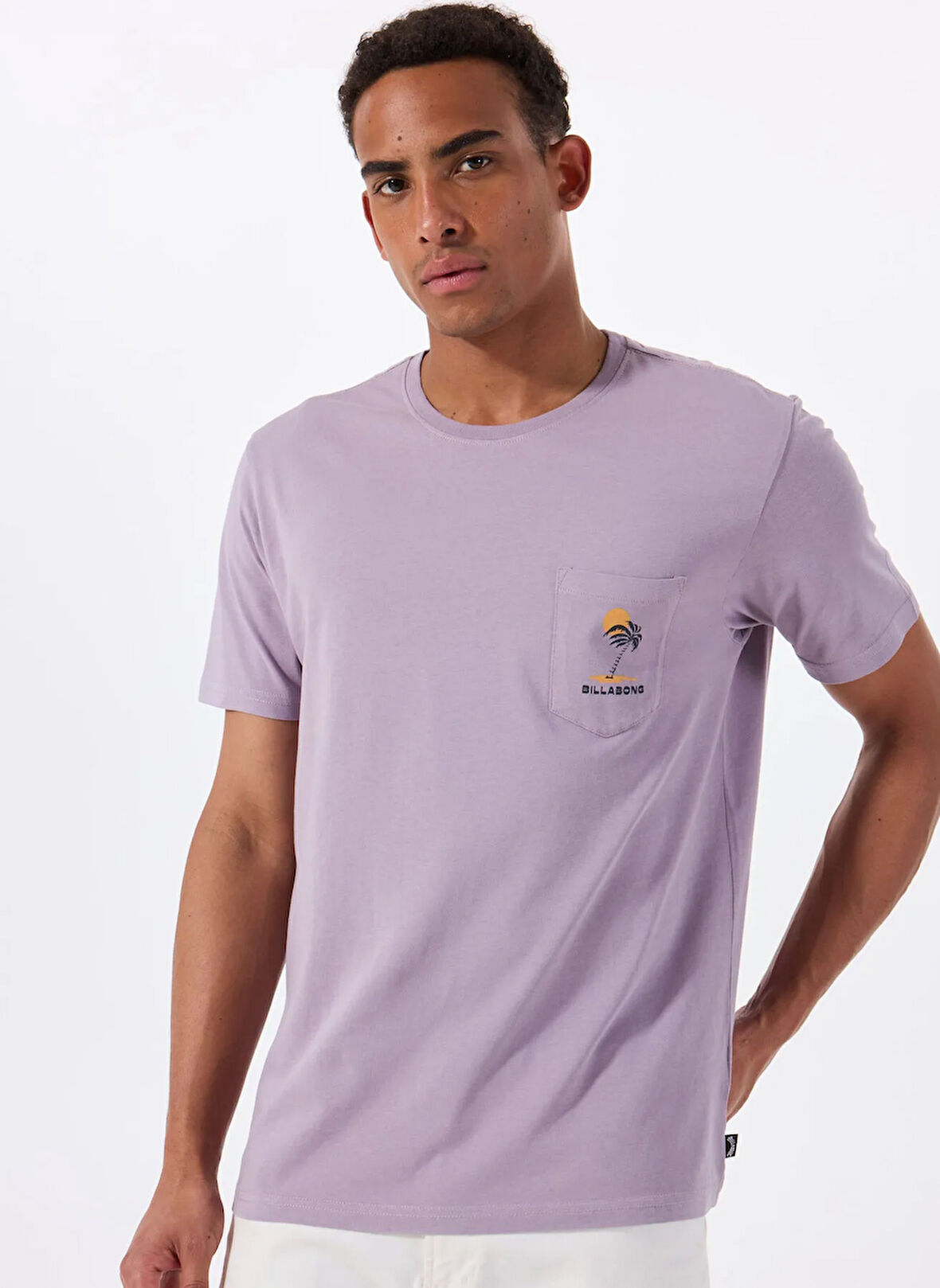 Billabong TROPPO PREMIUM SS 24A351512 Mor Bisiklet Yaka Regular Fit Düz Erkek T-Shirt