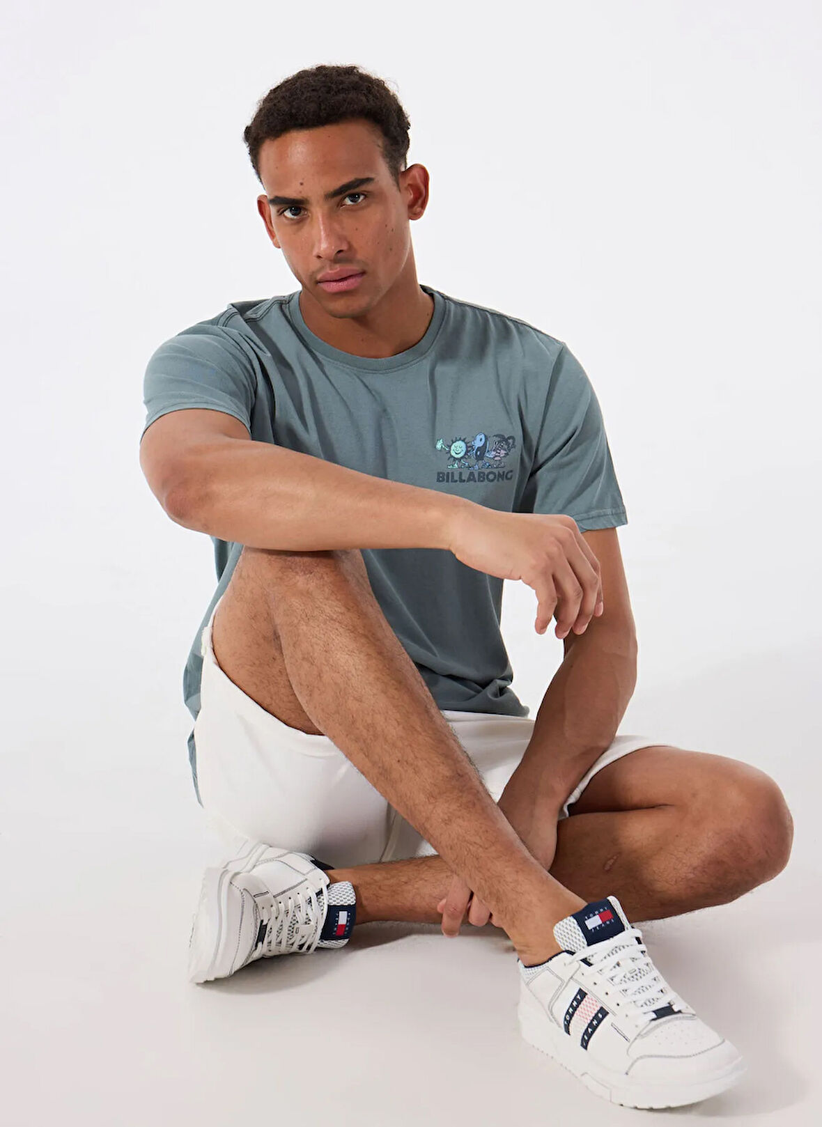 Billabong ROLL PREMIUM WW SS 24A521518 Haki Bisiklet Yaka Regular Fit Düz Erkek T-Shirt