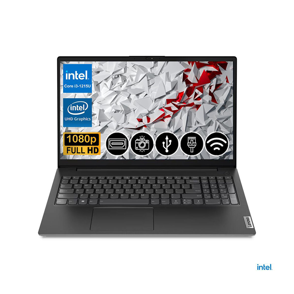 Lenovo V15 i3-1215U 16GB 512GB M.2 SSD 82TT00A0TX ATL5 15.6" Fdos Taşınabilir Bilgisayar