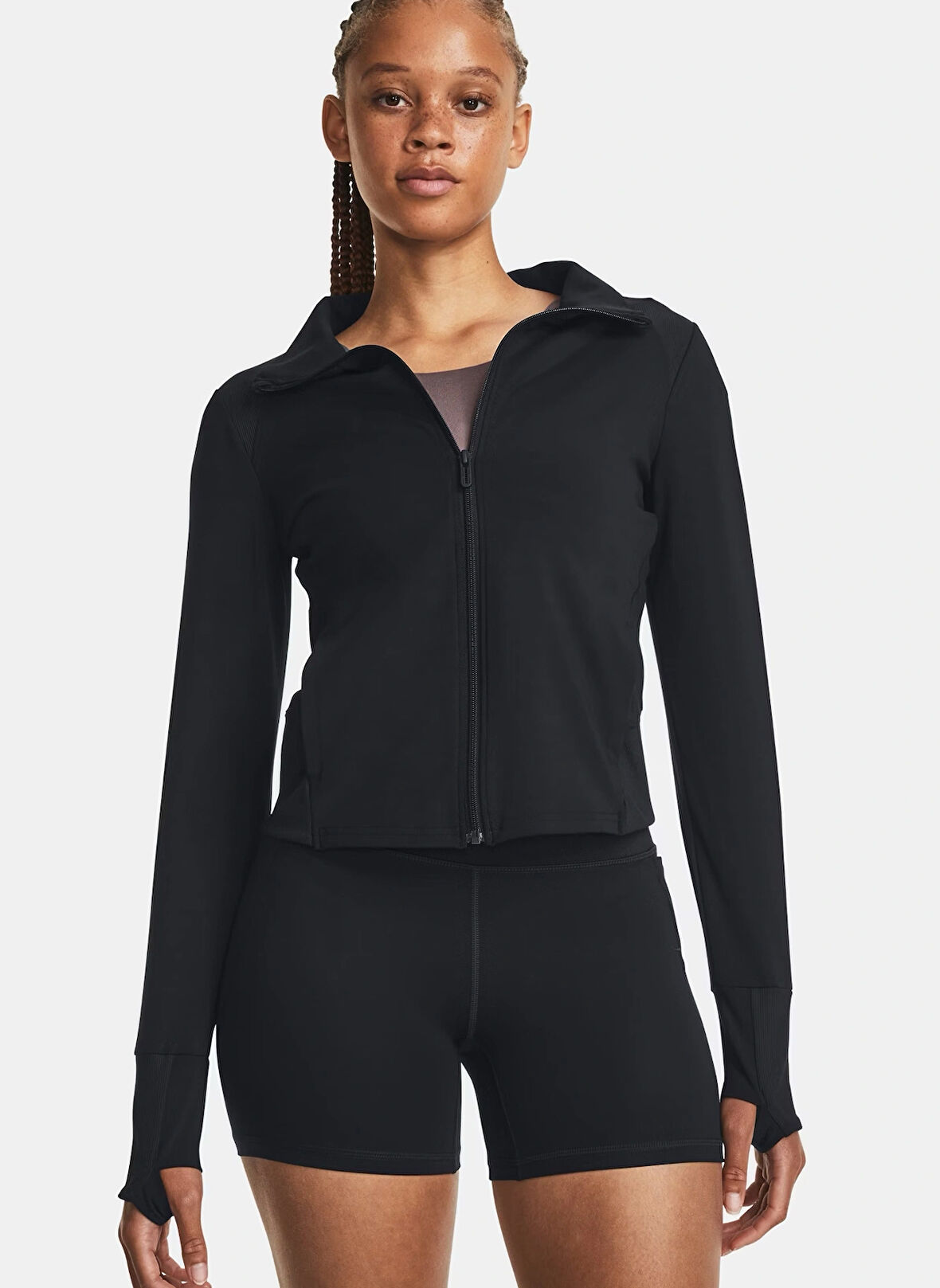 Under Armour Zip Ceket, M, Siyah