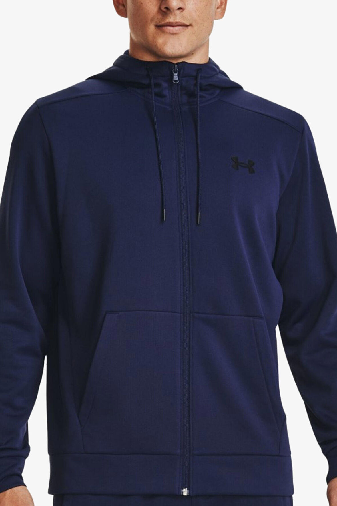 Under Armour Ua Armour Fleece Fz Hoodie Mavi Erkek Sweatshirt 1373357-400