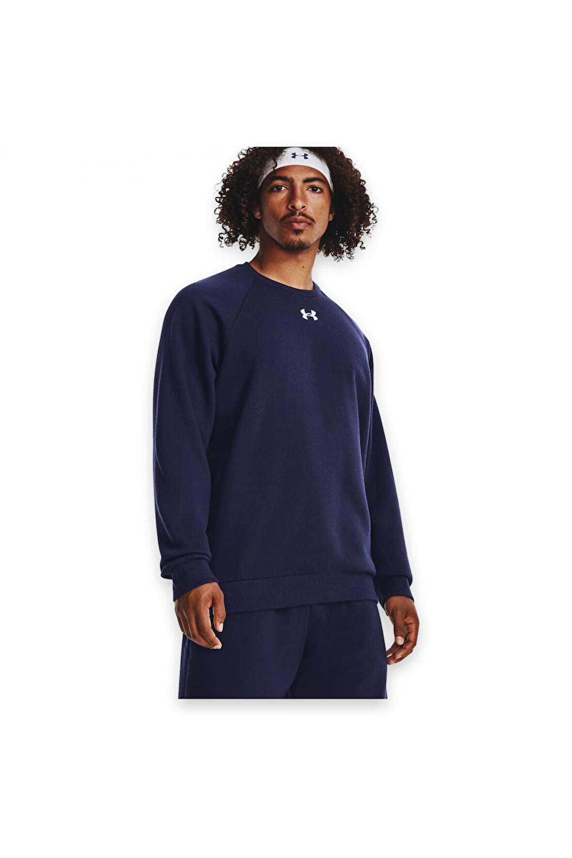 Under Armour 1379755 Rival Fleece Crew Lacivert Erkek Sweatshirt