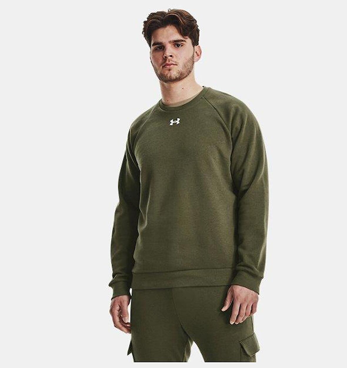 Under Armour UA Rival Fleece Crew Erkek Sweatshirt