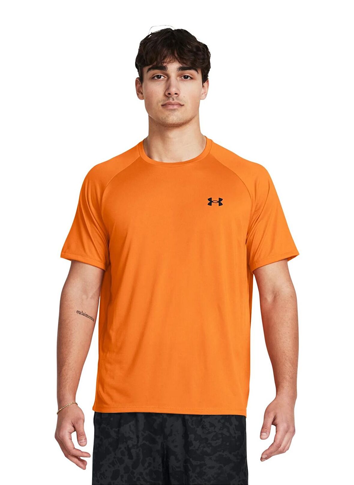 Under Armour 1326413-811 UA Tech 2.0 SS Tee Turuncu Erkek Bisiklet Yaka Oversize T-Shirt