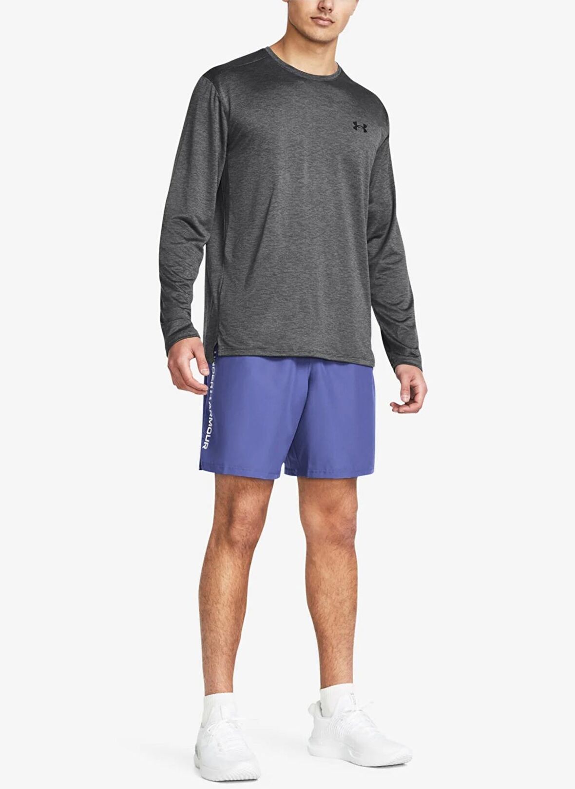 Under Armour 1383356-561 UA Woven Wdmk Shorts Mor Erkek Oversize Şort