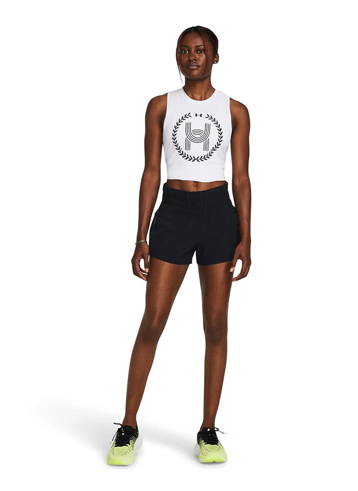 Under Armour 1382962-001 UA Run Anywhere Shorts Siyah Kadın Oversize Şort