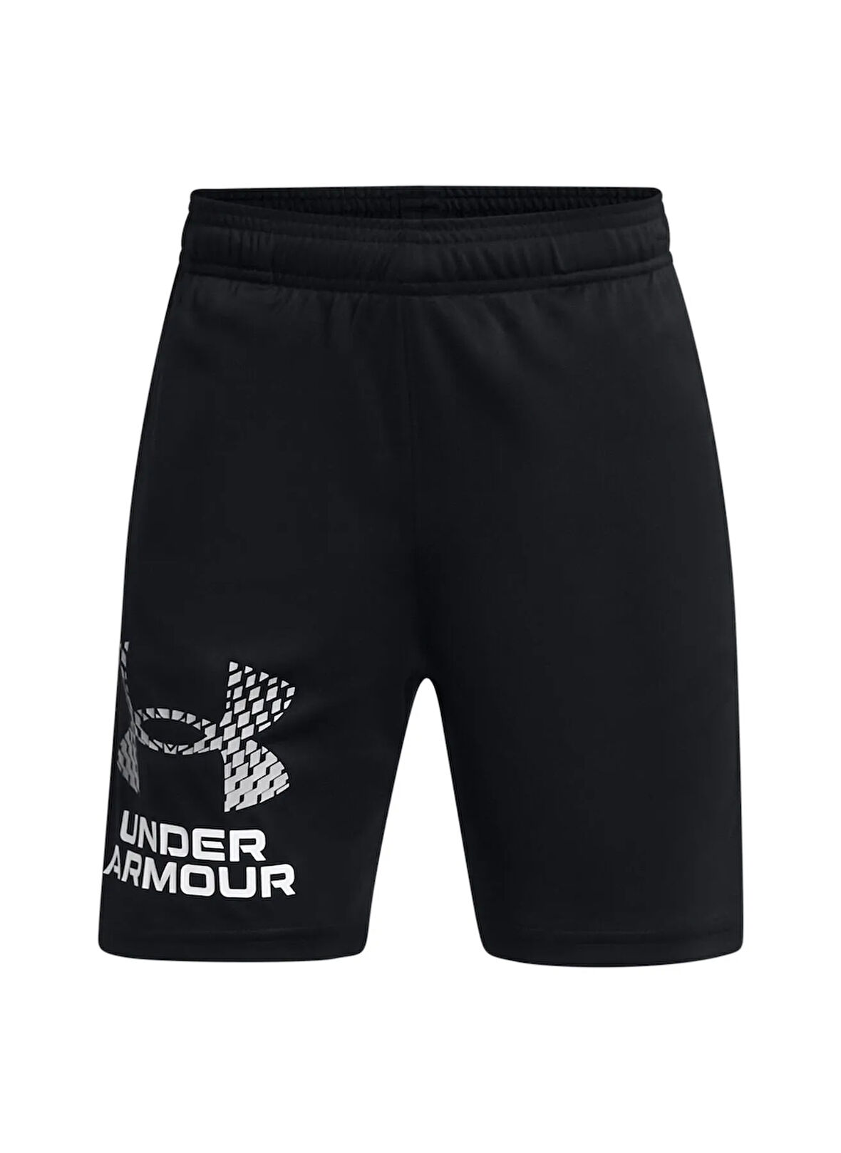 Under Armour Lastikli Bel Normal Siyah Erkek Çocuk Şort 1383333-001-UA Tech Logo Shorts