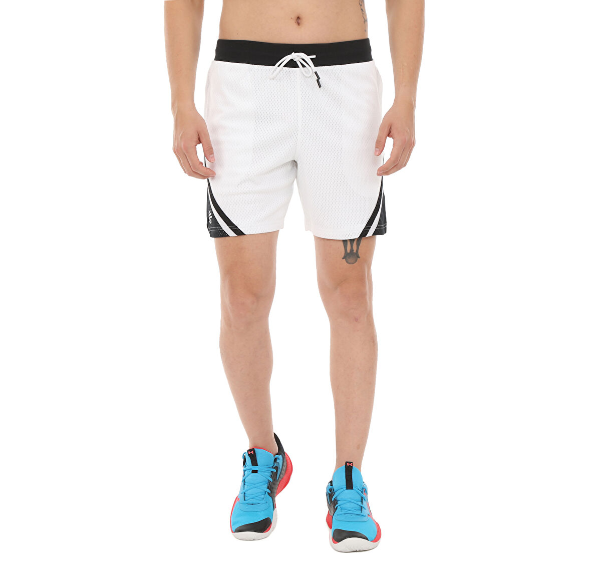 A1384470-100-100 Under Armour Curry Mesh Short 4 Erkek Şort Ve Kapri Beyaz