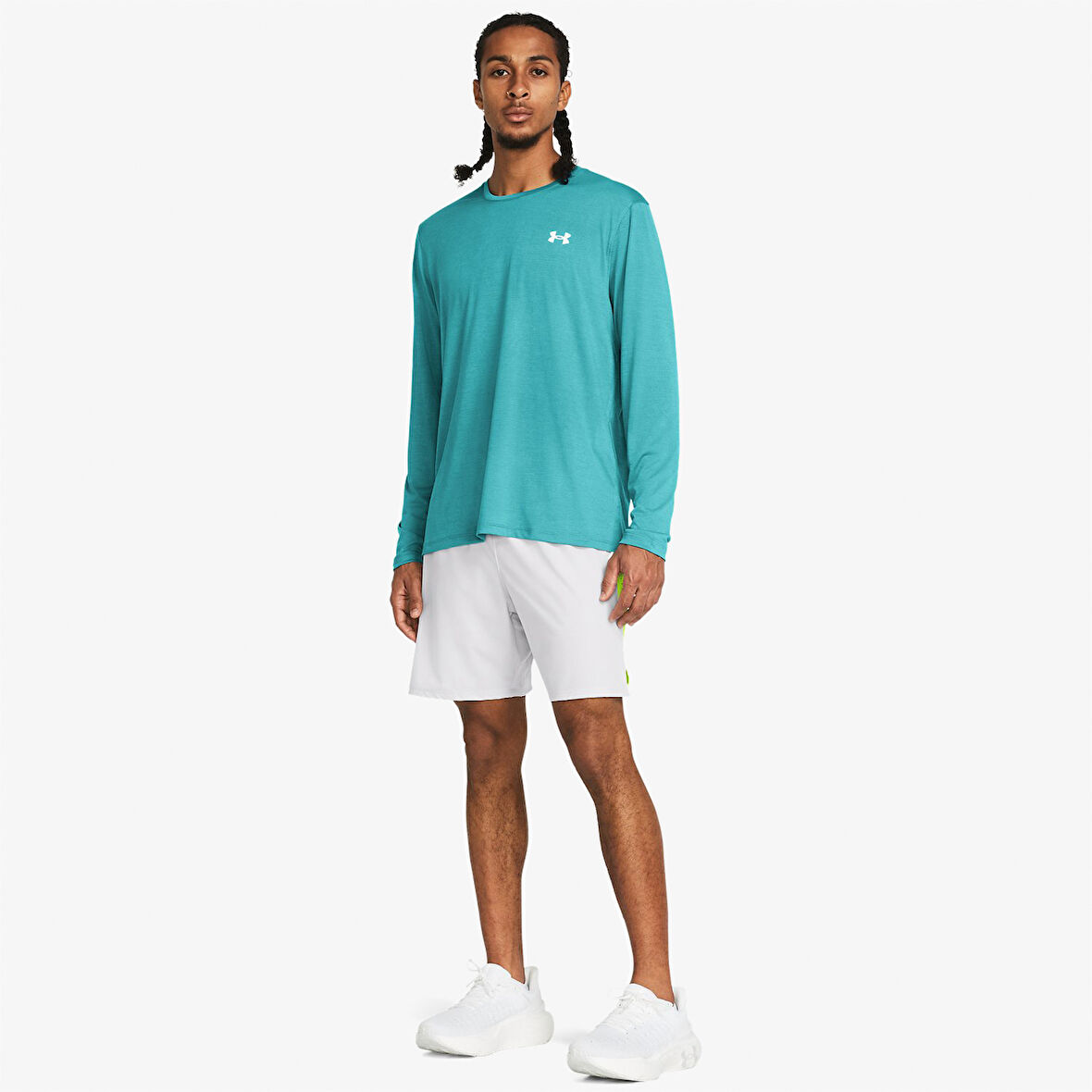 Under Armour Launch Pro Erkek Beyaz Şort