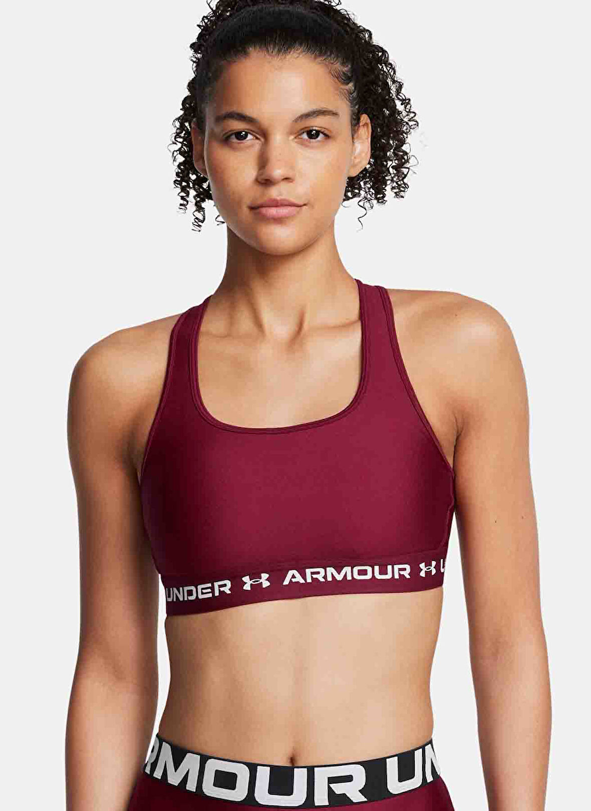 Under Armour Bordo Sporcu Sütyeni 1361034-625 Crossback Mid Bra