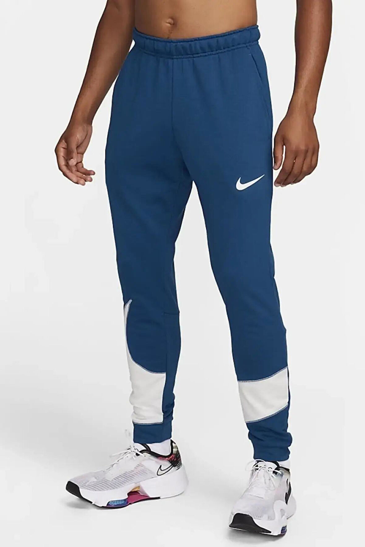 Nike Dri-Fit Fleece Pant Taper Energy Mavi Erkek Spor Eşofman Altı 