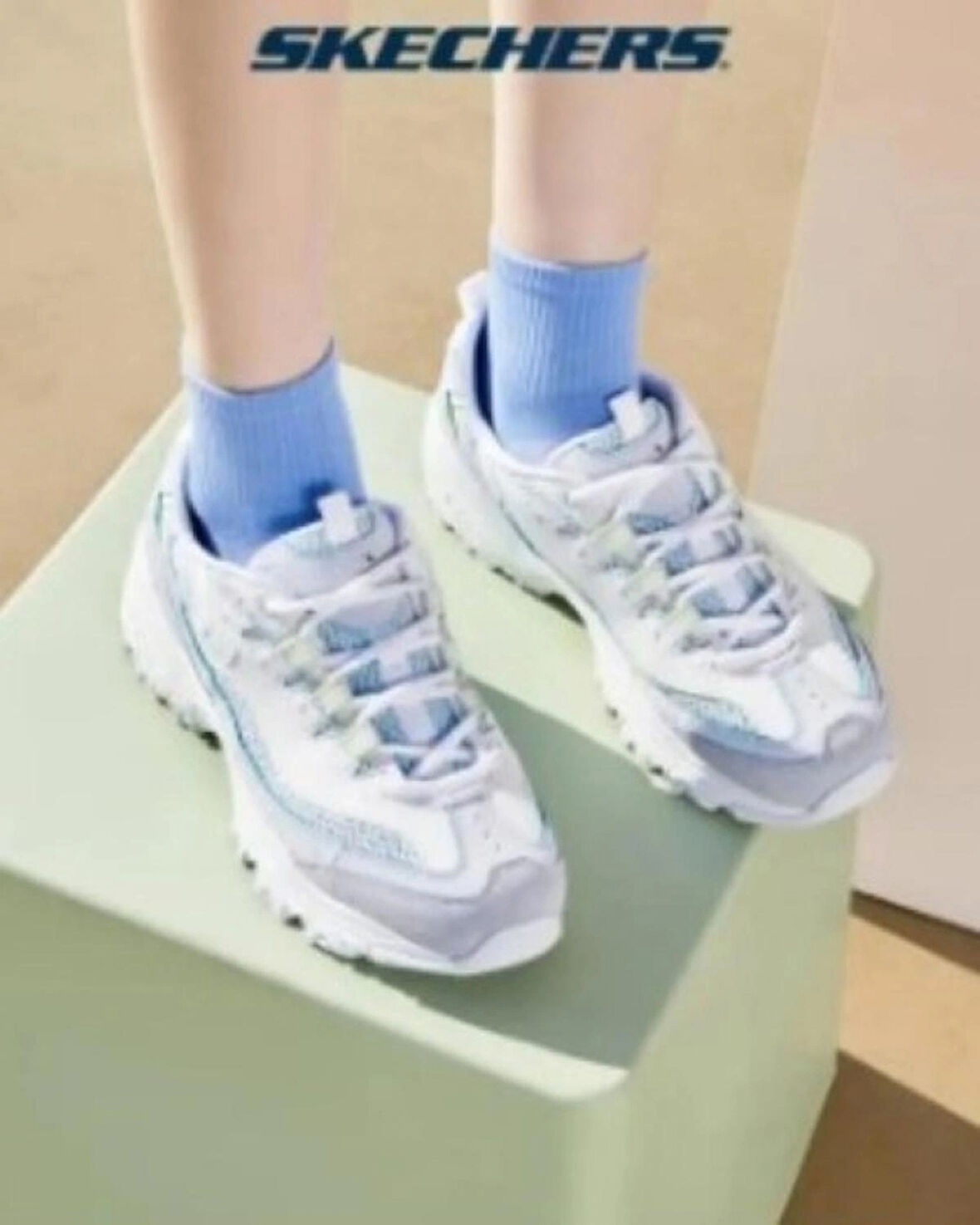 SKECHERS 896209 LTBL KADIN  SPOR AYAKKABI