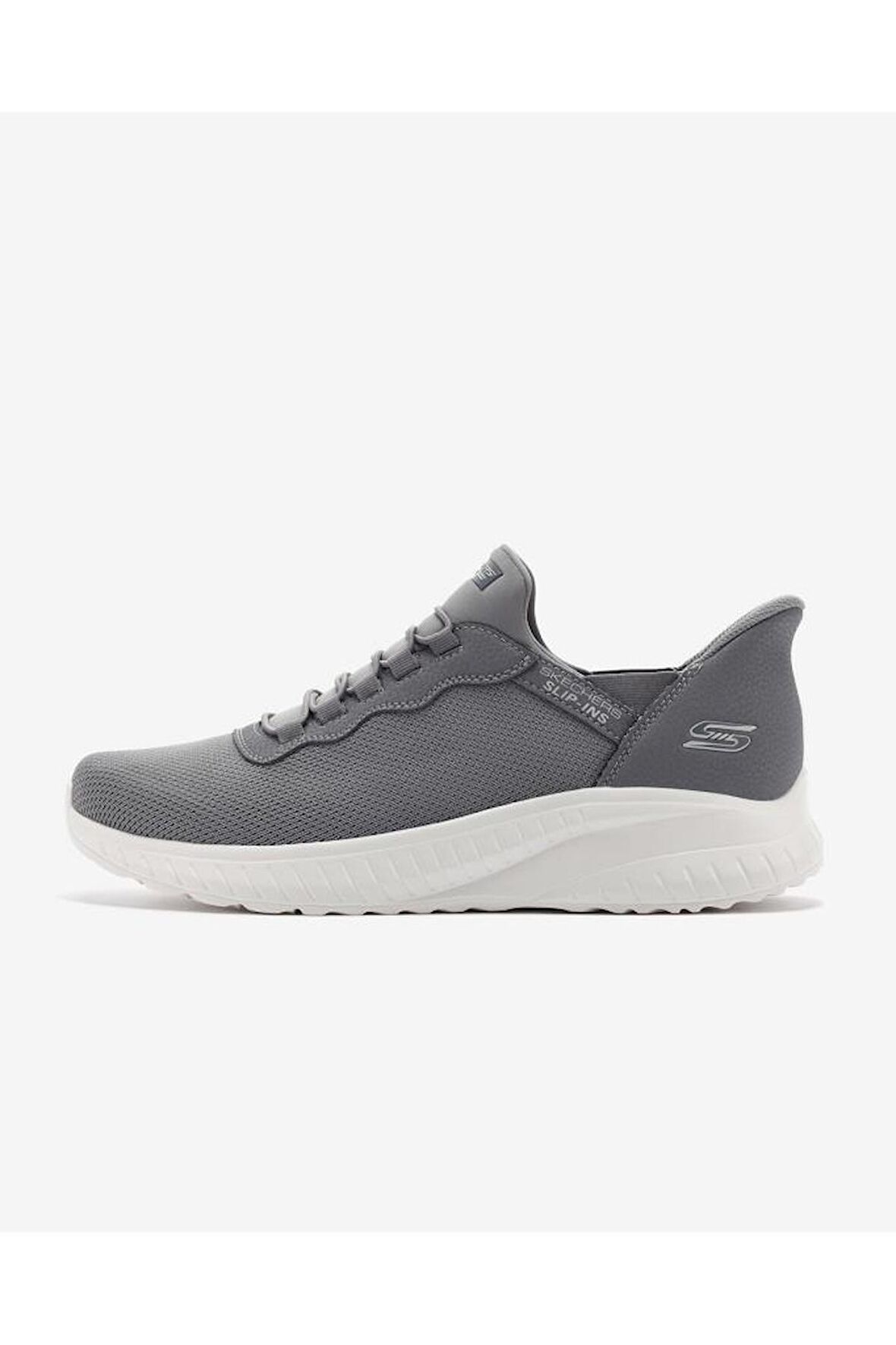Skechers Erkek Yürüyüş Ayakkabısı Bobs Squad Chaos - Daily Hype Erkek Gri Spor Ayakkabı 118300 Gry