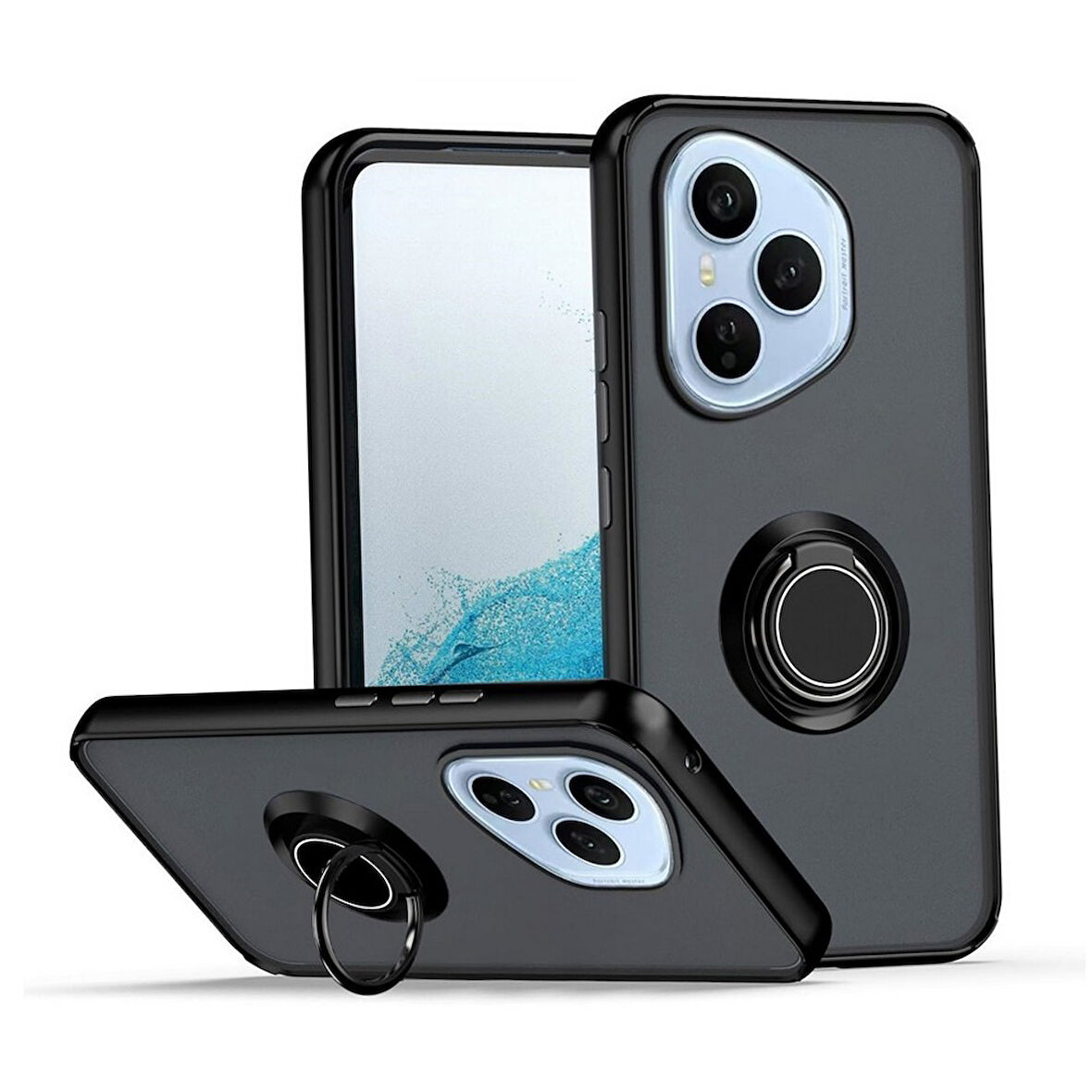 Gpack Honor 400 Pro uyumlu Kılıf Montreal Yüzüklü Mıknatıslı Silikon