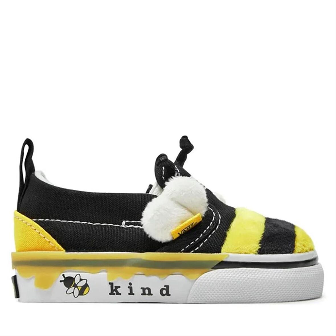 Vans Slip-On V Bee Bebek Siyah Sneaker