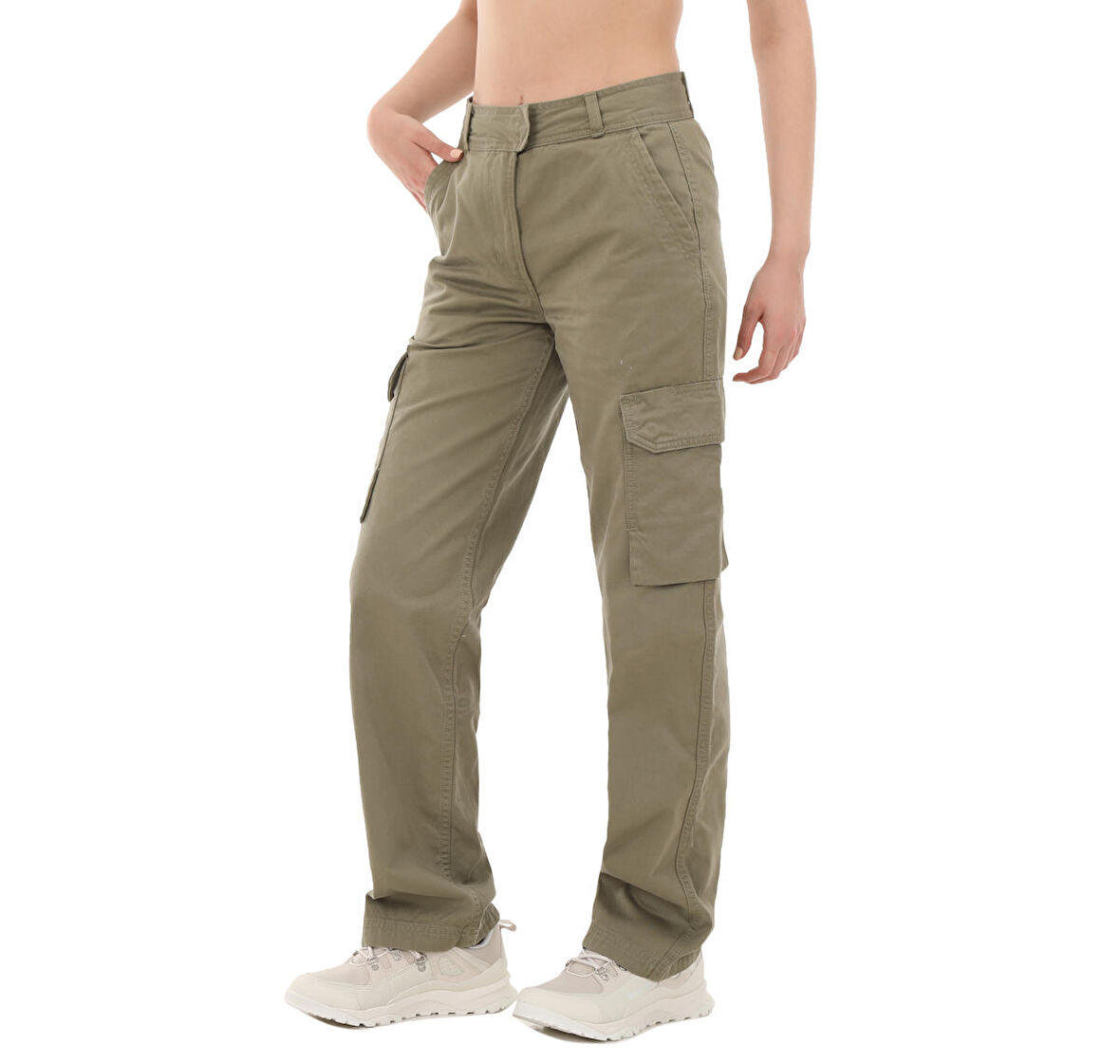 B0A5YYK5901-R Timberland Utılıty Cargo Pants Kadın Pantolon Haki