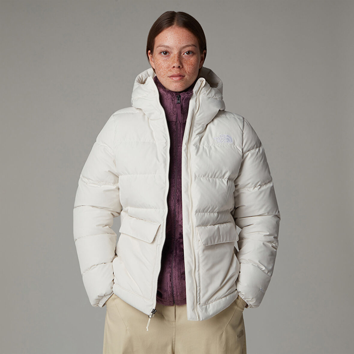 The North Face Gotham Kadın Beyaz Outdoor Mont