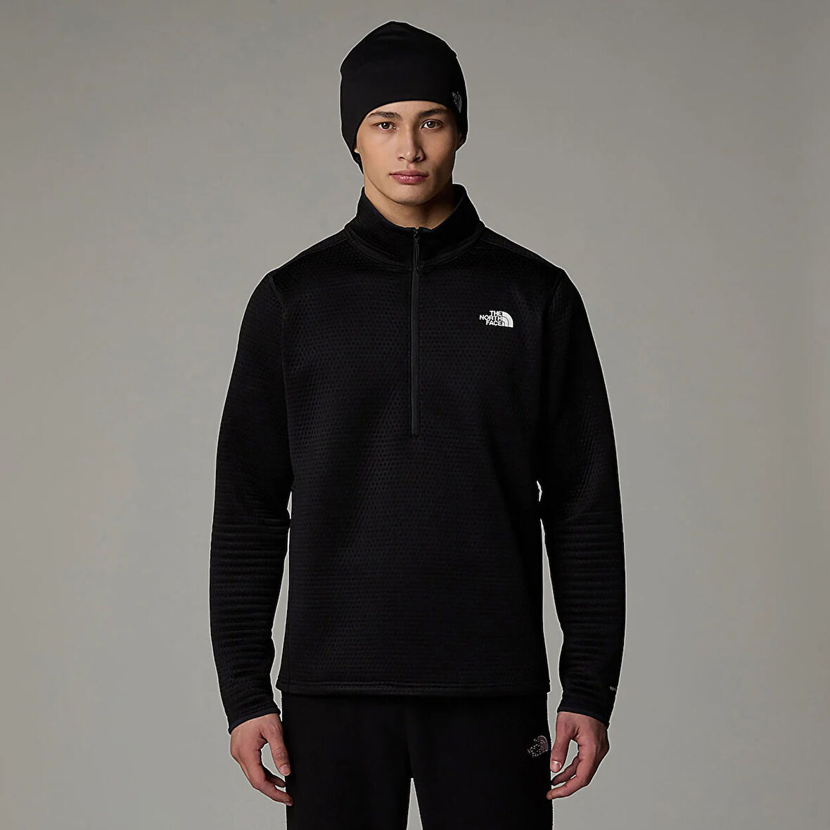 The North Face Erkek Yarım Fermuar Sweatshirt Dotknıt Thermal 1/4 Zıp Nf0A88U6Jk31