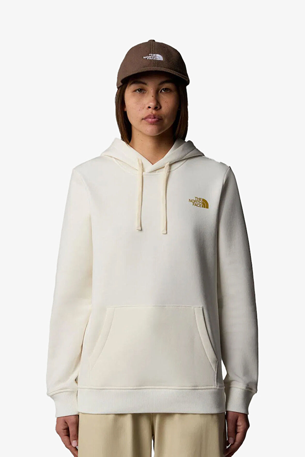 The North Face W Hoodıe Topographıc Kadın Beyaz Sweatshirt NF0A89CPQLI1
