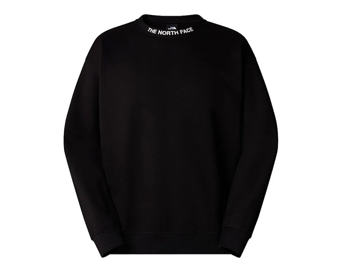 M Zumu Oversize Crew Erkek Günlük Sweatshirts NF0A89FHJK31 Siyah