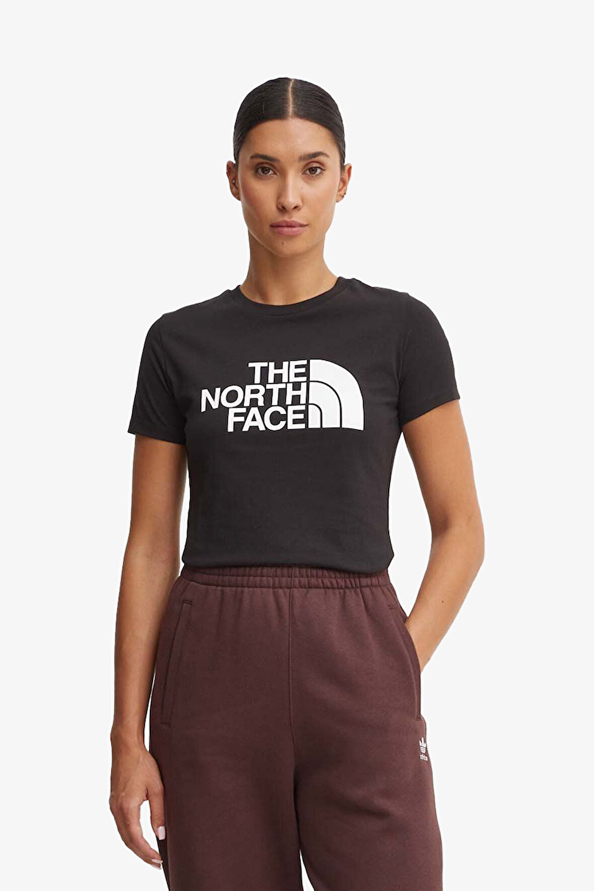The North Face W Ss Easy Kadın Siyah T-Shirt NF0A8A6DJK31