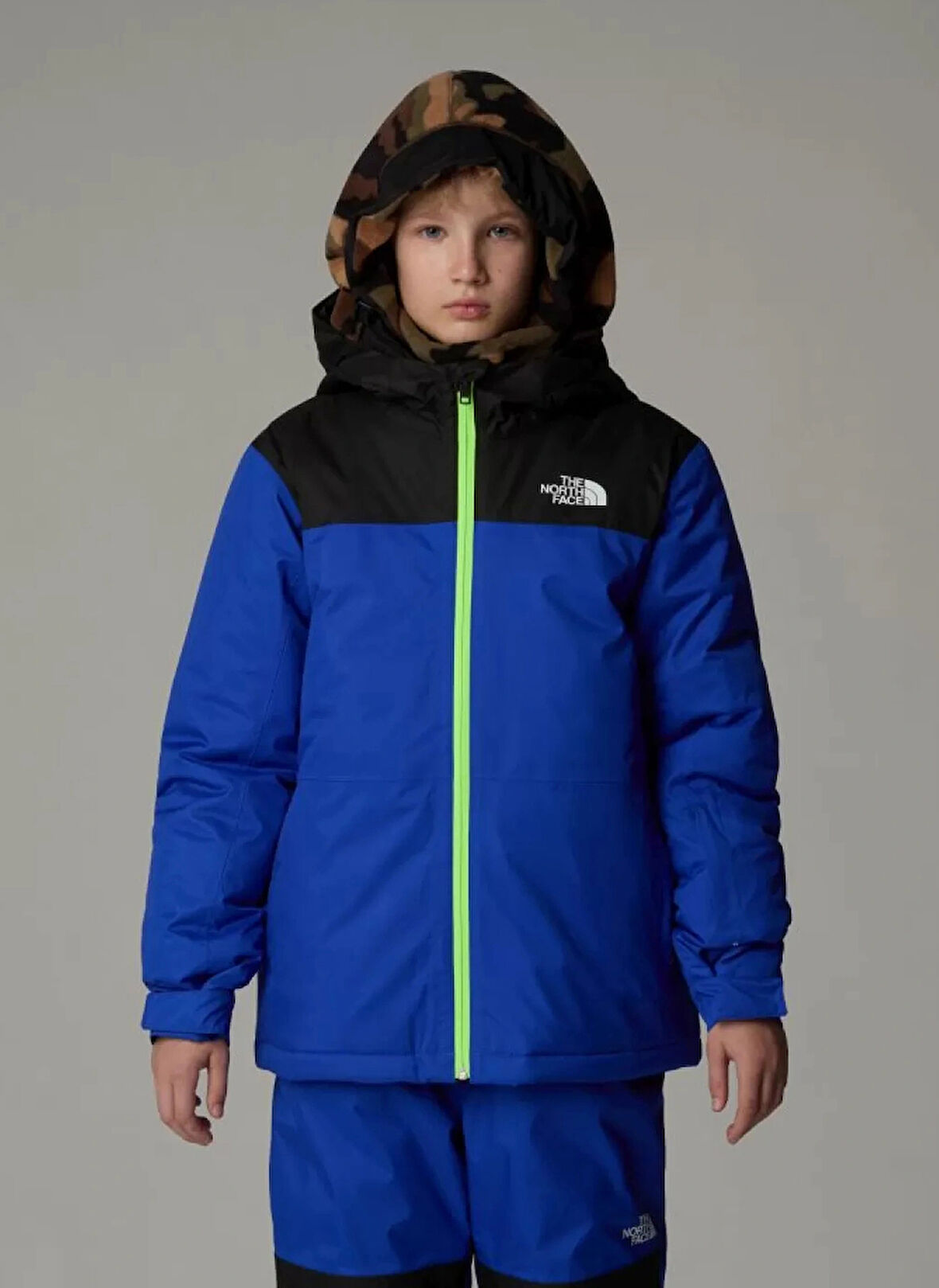 The North Face Lacivert - Siyah Erkek Çocuk Kayak Montu NF0A88TZCZ61-B FREEDOM INSULATED J