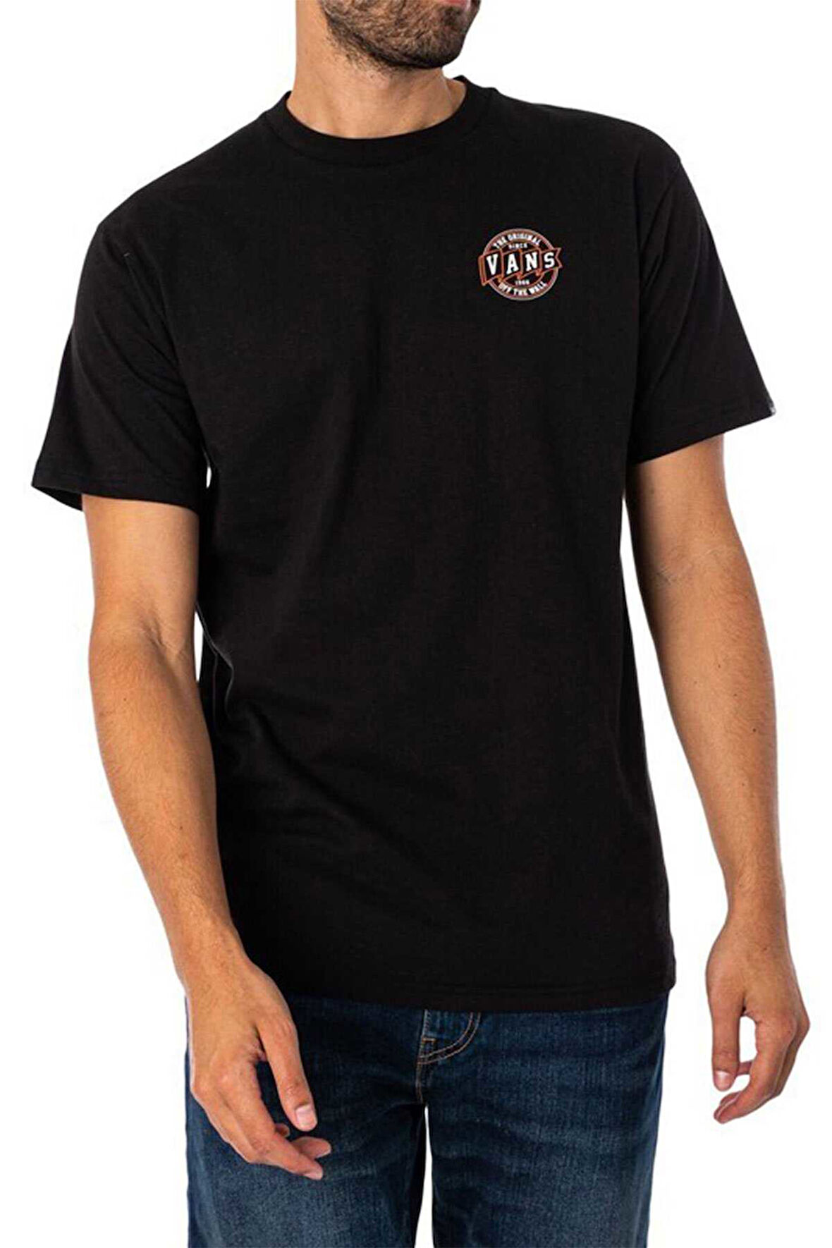 Vans Og Pennant Erkek T-shirt VN000HXBBLK1