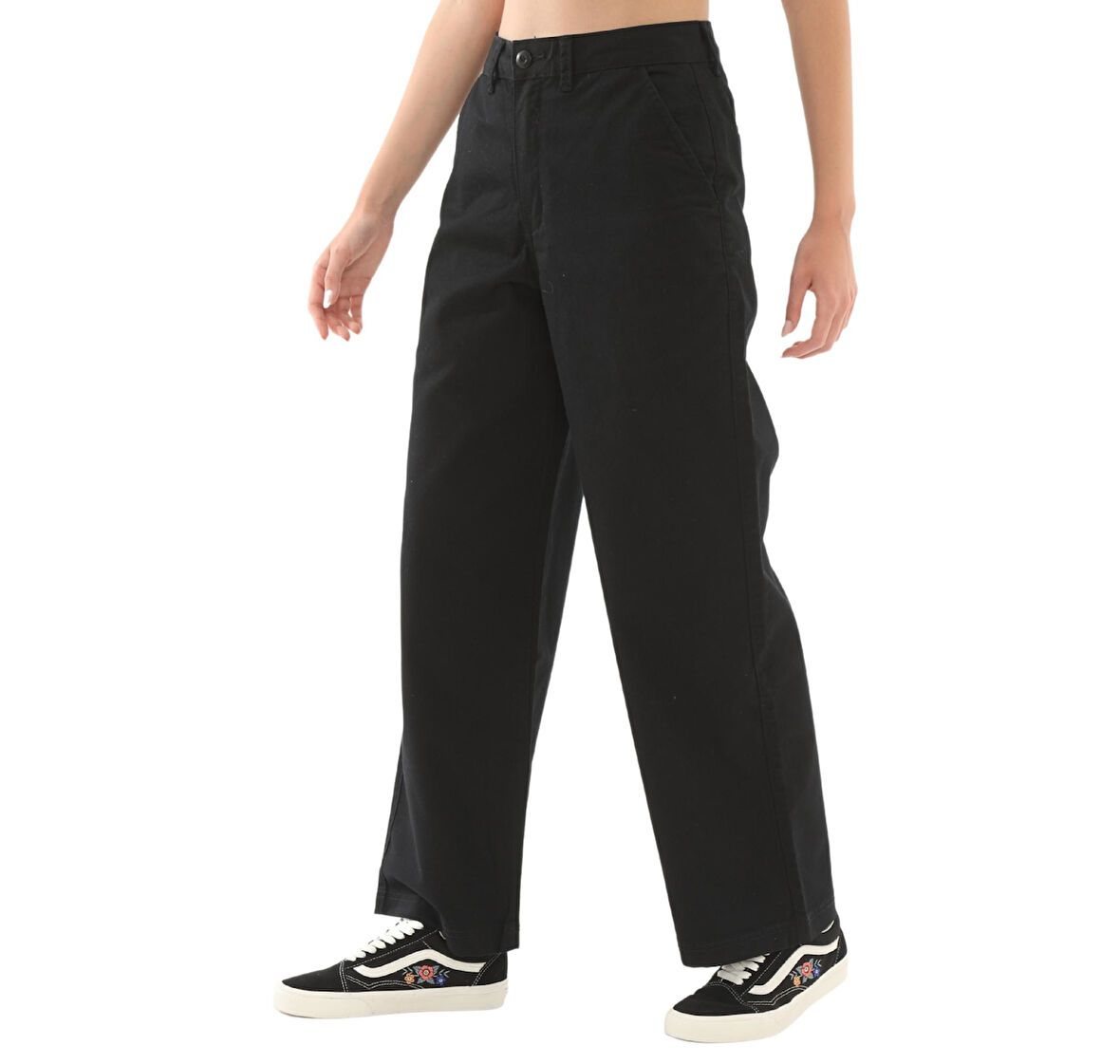 000HGKBLK1-R Vans Palmer Wide Leg Chino Pant Kadın Pantolon Siyah